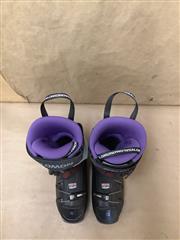SALOMON SHIFT PRO ALPHA WOMENS BLACK/PURPLE SKI BOOTS-MP 25/25.5